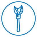 Vegetarian food icon
