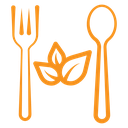 Vegetarian food icon