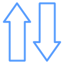 Vertical Transfer Arrows icon