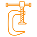 Vice clamp icon