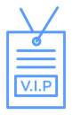 VIP neck tag icon