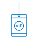 VIP neck tag icon