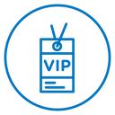 VIP neck tag icon
