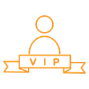 Vip person icon