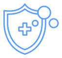 Virus protection shield icon