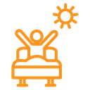 Wake up in the morning icon
