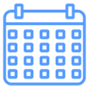 Wall Calendar Grid icon