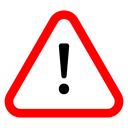 Warning attention sign icon