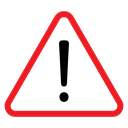 Warning Sign Color Outline icon