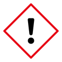 Warning sign with exclamation point icon