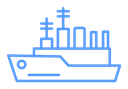 Warship Color Outline icon
