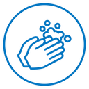 Wash hands icon