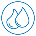Water drop shape icon