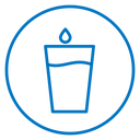 Water glass icon