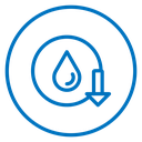 Water Level Drop Color Outline icon