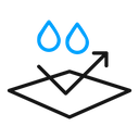 Water repellent surface icon