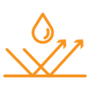 Water repellent surface icon