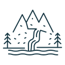 Waterfall icon
