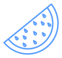 Watermelon Color Outline icon