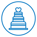 Wedding cake icon