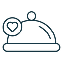 Wedding dinner icon