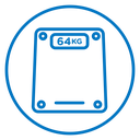 Weight scale icon