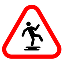 Wet floor sign 2 icon