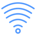 Wifi Signal Arcs Color Outline icon