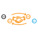 Win-win business deal icon