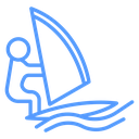 Windsurfer On Wave icon