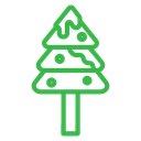 Winter tree icon