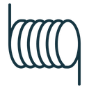 Wire coil icon