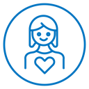 Woman In love icon