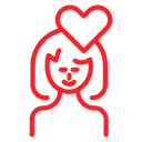 Woman Love Heart icon