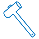 Wooden mallet icon