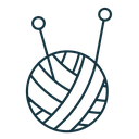 Wool ball icon