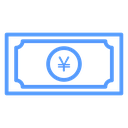 Yen Banknote Color Outline icon