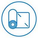 Yoga mat icon