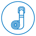 Yoga strap icon