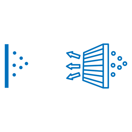 Air filter color outline icon