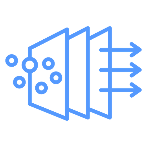 Air Purification Filter color outline icon