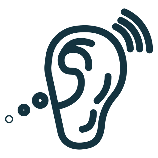 Assistive listening systems color outline icon