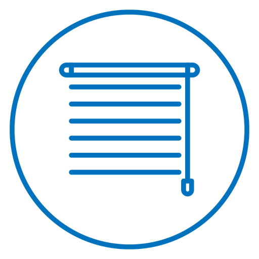Blinds Pull Cord color outline icon
