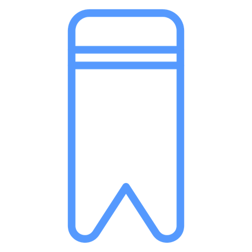 Bookmark color outline icon