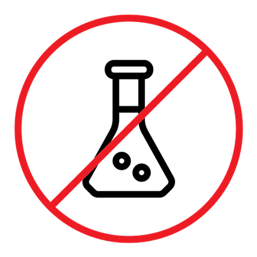 Chemical free sign color outline icon