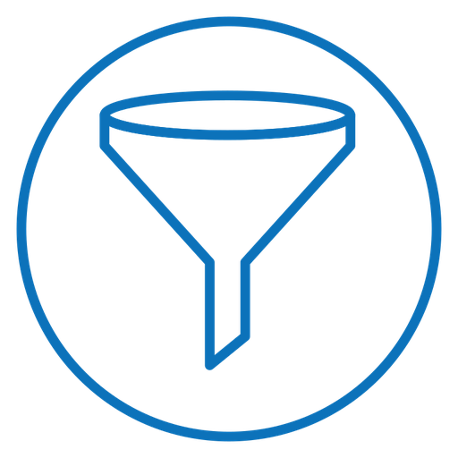 Filter color outline icon