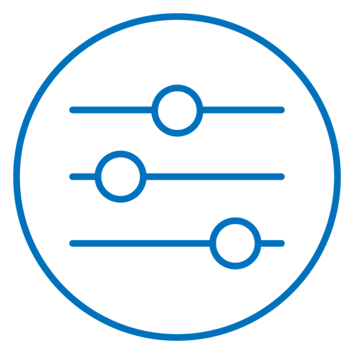 Filter Button 2 color outline icon