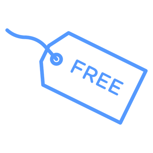 Free Tag color outline icon