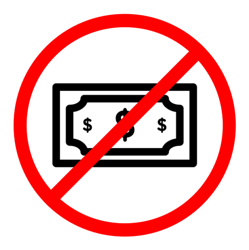 No money icon (2) color outline icon