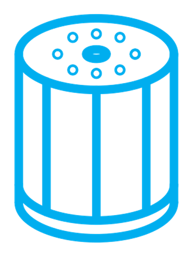 Oil filter color outline icon